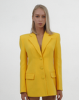 YELLOW CUT-OUT JACKET