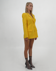 YELLOW CUT-OUT JACKET