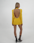 YELLOW CUT-OUT JACKET