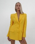 YELLOW CUT-OUT JACKET