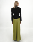 GREEN LONG SKIRT