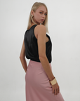 PINK LONG SKIRT